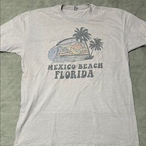 Mexico Beach Florida Graphic T-Shirt - Gray